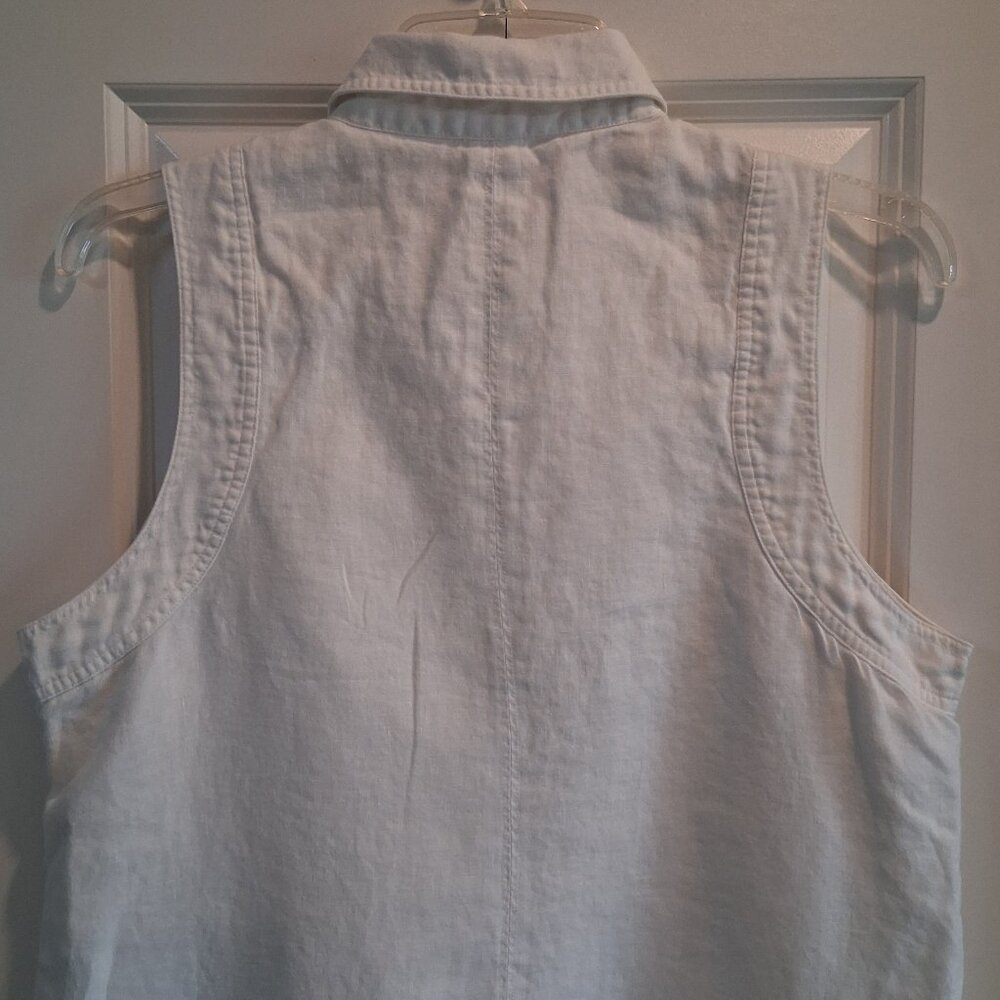 Michael Kors White Sleeveless Midi Shirt Dress - Picture 4 of 16